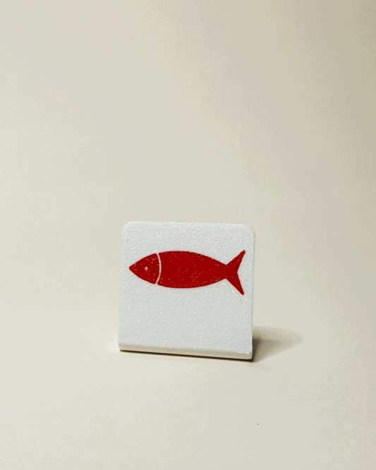 Thekenaufsteller Fisch - 3D-Druck, 3,5 cm