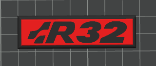 VW Schriftzug zum Aufkleben im 16V-Style – Schwarz/Rot – für Golf 2, Tuning & Klassiker