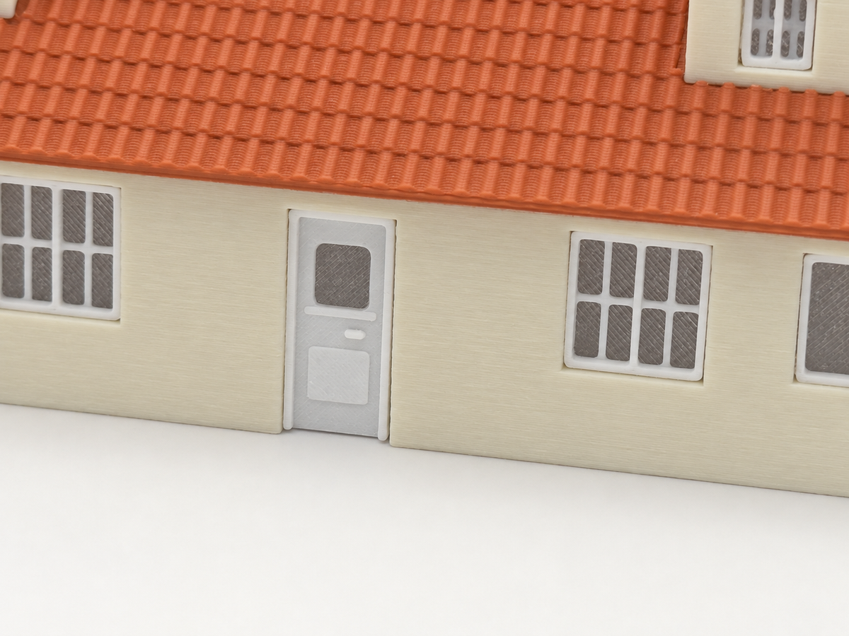 Am Entenforst 2/4 – Doppelhaus mit Gauben | H0 1:87 Bausatz