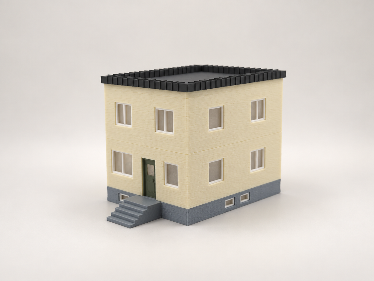 Am Entenforst 9 – Wohnhaus mit Flachdach und Keller H0 1:87