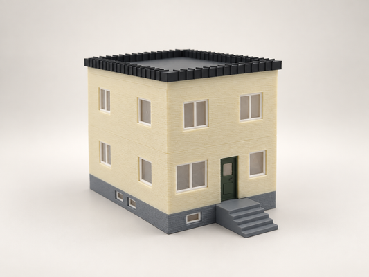 Am Entenforst 9 – Wohnhaus mit Flachdach und Keller H0 1:87