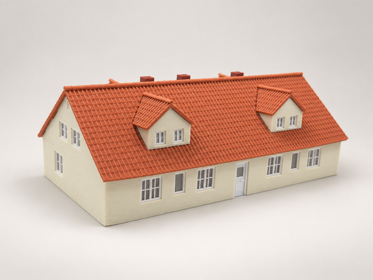 Am Entenforst 2/4 – Doppelhaus mit Gauben | H0 1:87 Bausatz