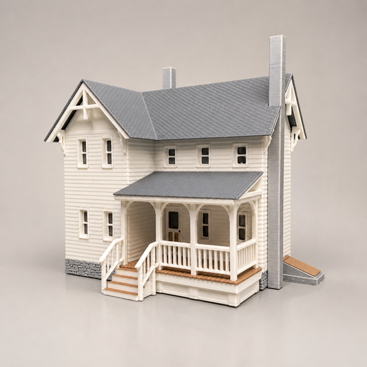 Kleines Landhaus H0 – detailreicher 3D-gedruckter Modellbausatz