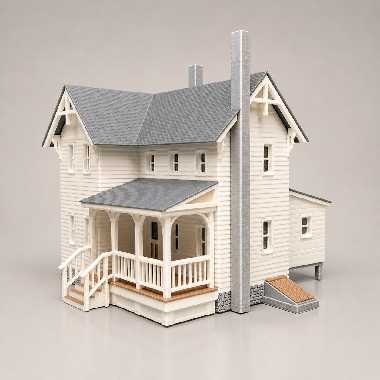 Kleines Landhaus H0 – detailreicher 3D-gedruckter Modellbausatz