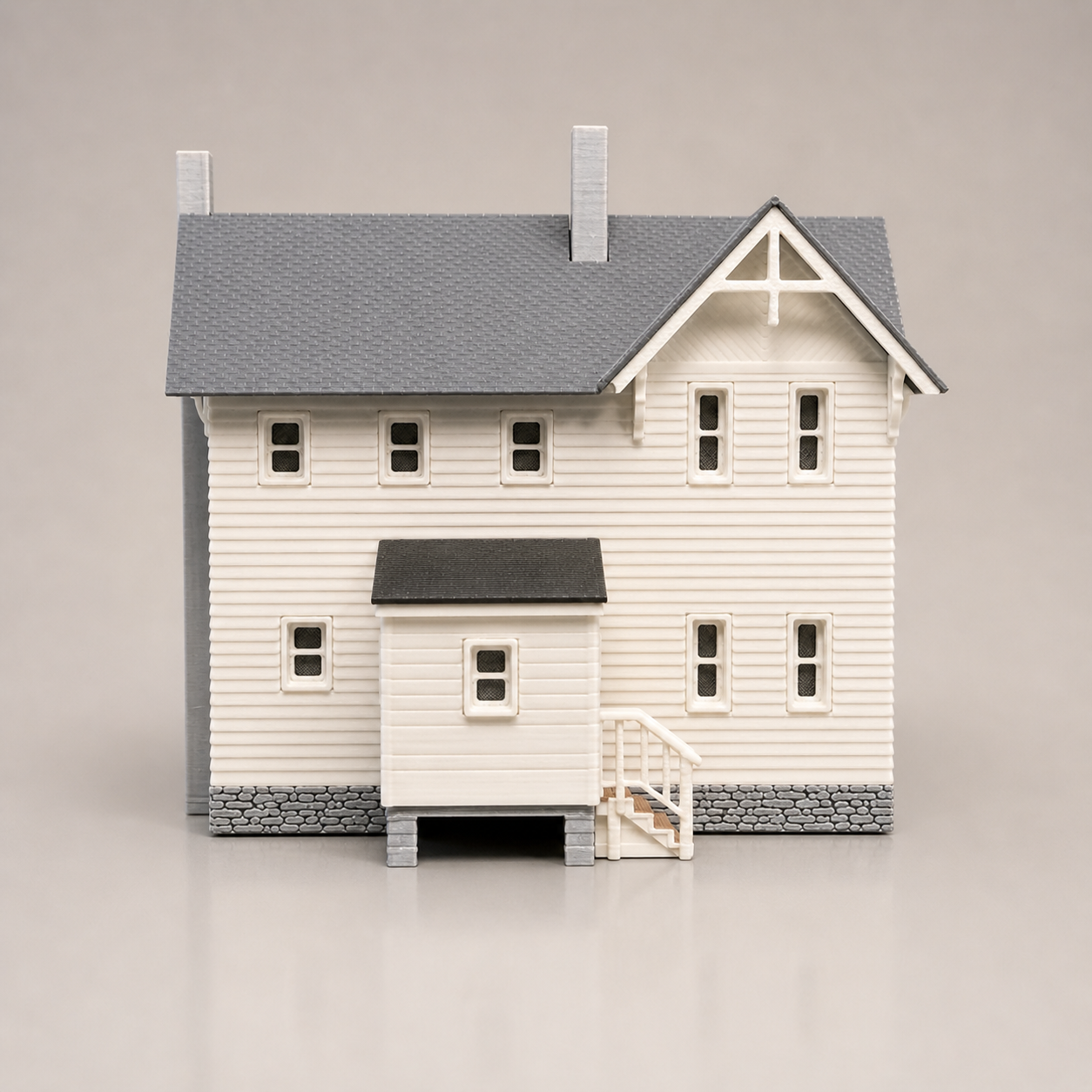 Kleines Landhaus H0 – detailreicher 3D-gedruckter Modellbausatz