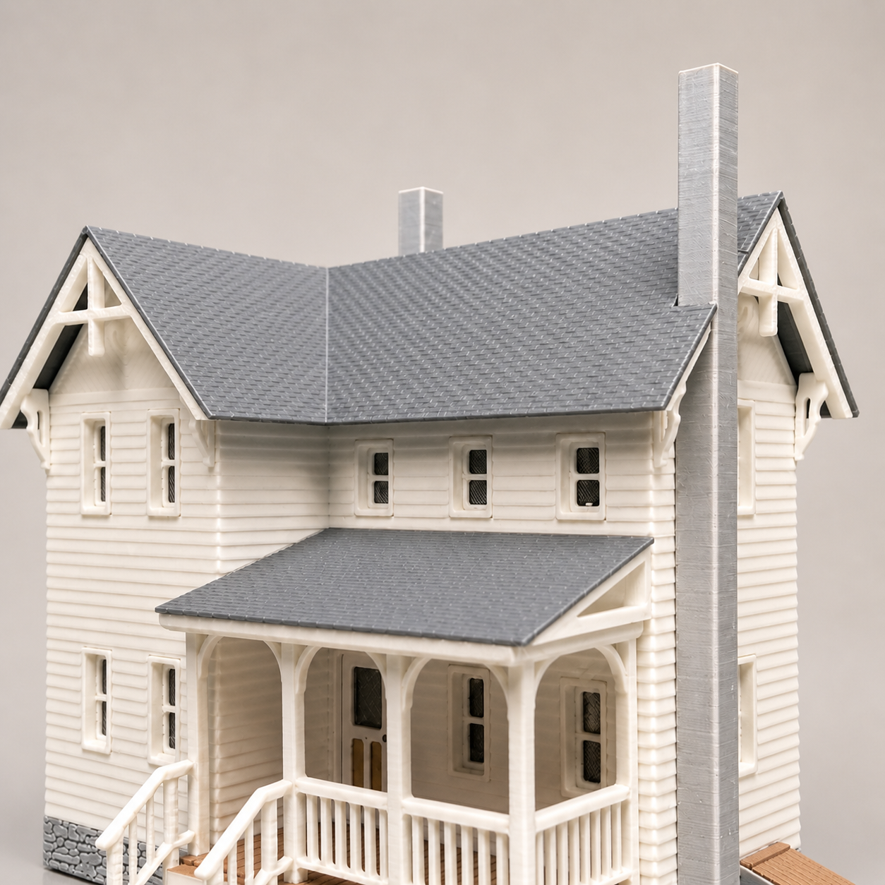 Kleines Landhaus H0 – detailreicher 3D-gedruckter Modellbausatz