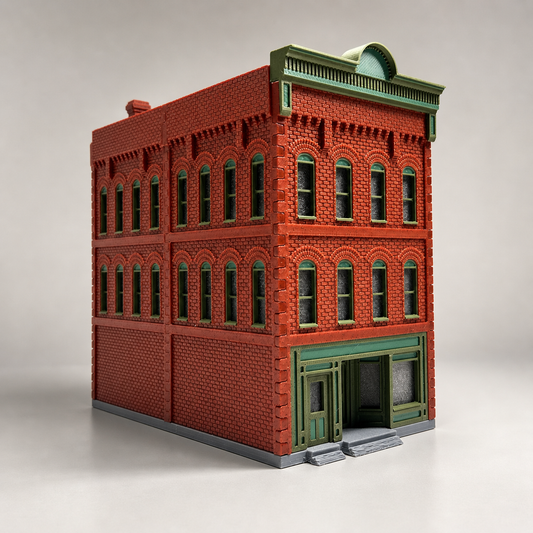 Spencer Building – amerikanisches Stadtgebäude im historischen Backstein-Stil