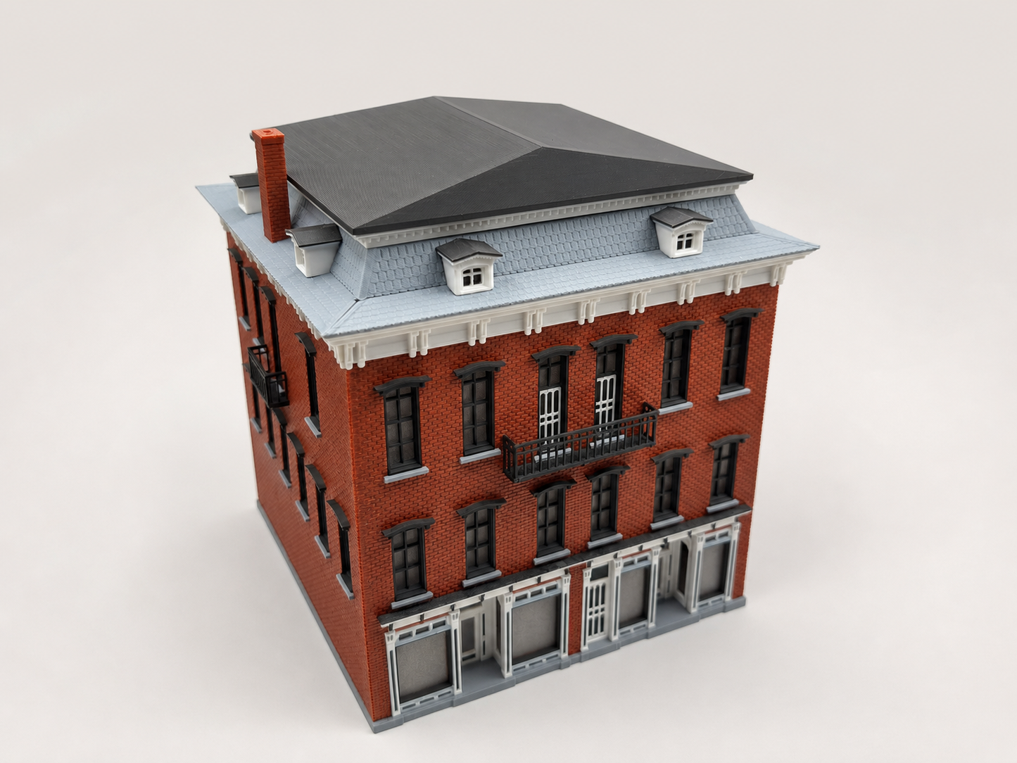Barber Block 1863 – H0 Modellgebäude als 3D-Druck Bausatz