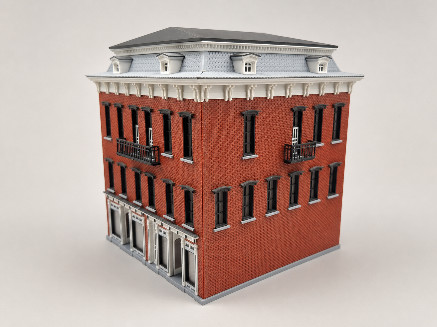 Barber Block 1863 – H0 Modellgebäude als 3D-Druck Bausatz