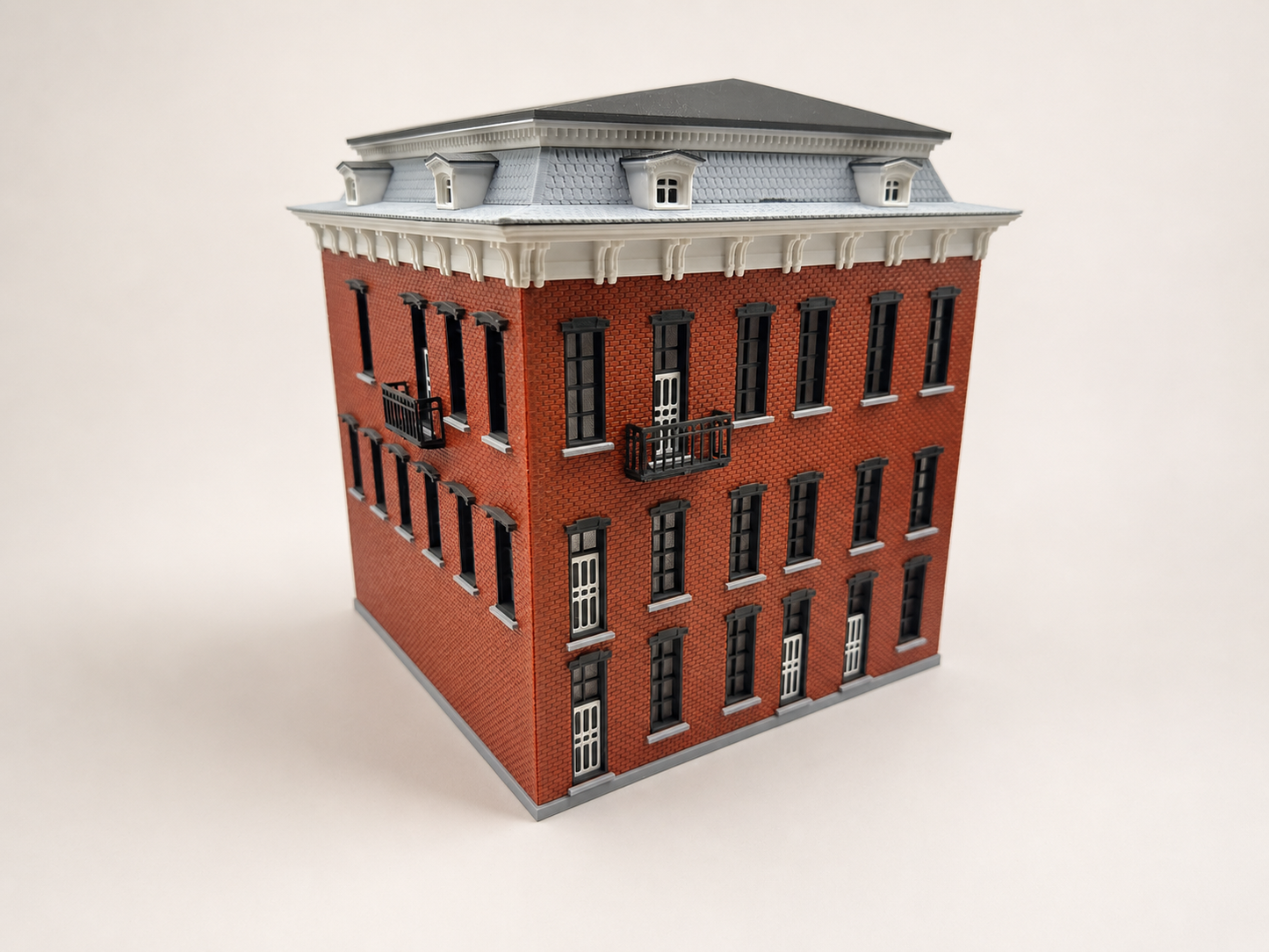 Barber Block 1863 – H0 Modellgebäude als 3D-Druck Bausatz