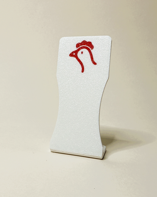 Thekenaufsteller Geflügel - Hell - 3D-Druck, 8 cm