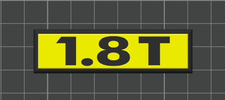 VW Schriftzug zum Aufkleben im 16V-Style – Schwarz/Rot – für Golf 2, Tuning & Klassiker