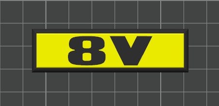 VW Schriftzug zum Aufkleben im 16V-Style – Schwarz/Rot – für Golf 2, Tuning & Klassiker